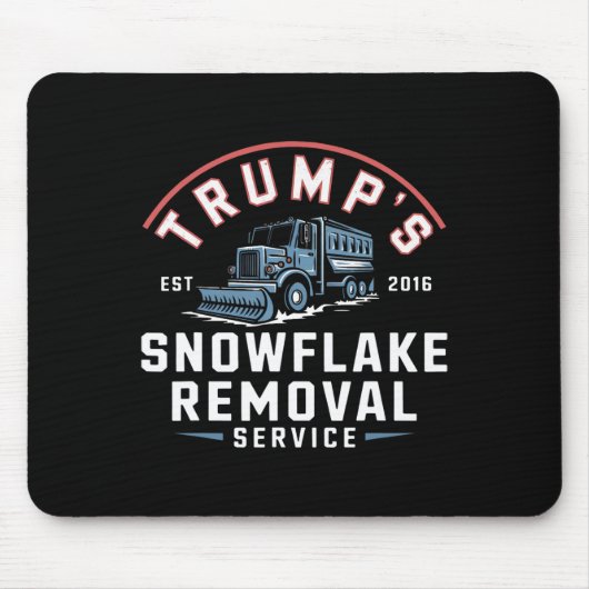 Trumps Snowflake Removal Service Funny Trump 2024 Mousepad (Vorne)