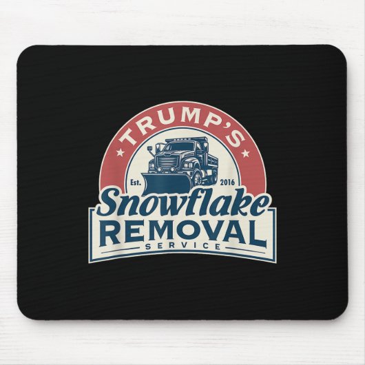 Trumps Snowflake Removal Service Funny Trump 2024 Mousepad (Vorne)