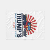 Trumps Snowflake Rmoval Service Funny Donald Trum Fleecedecke (Vorderseite (Horizontal))