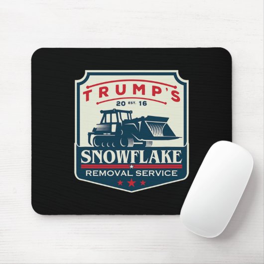 Trumps Snowflake Rmoval Service Funny Donald Trum Mousepad (Mit Mouse)