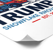 Trumps Snowflake Rmoval Service Funny Donald Trum Poster (Ecke)