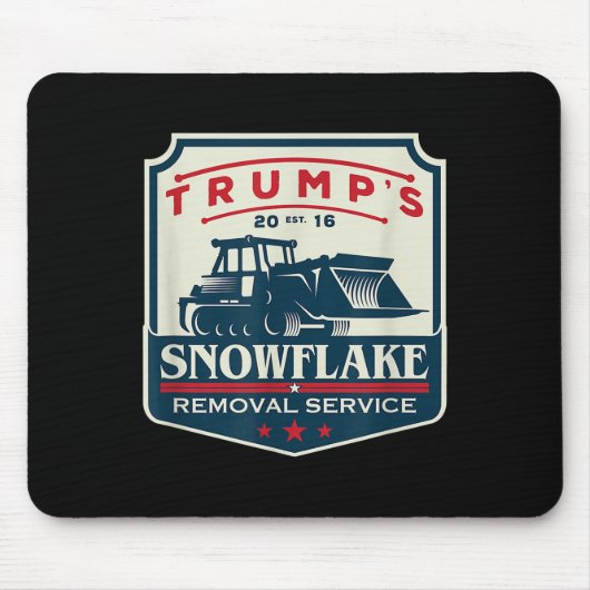 Trumps Snowflake Rmoval Service Funny Donald Trump Mousepad (Vorne)