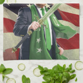 Trumps St. Paddy Geschirrtuch (Gefaltet)