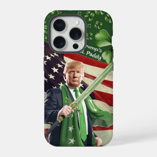 Trumps St. Paddy iPhone Hülle (Rückseite)