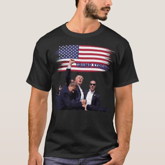 Trumps starke Faust in der Luft T-Shirt (Vorderseite)