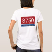 Trumps Steuern 750 Vote Biden Harris 2020 T-Shirt (Rückseite)