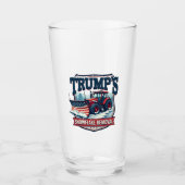 Trumps Tag der Amtseinführung eines Snowflake Rmov Glas (Vorderseite)