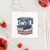 Trumps Tag der Amtseinführung eines Snowflake Rmov Serviette (Beispiel)