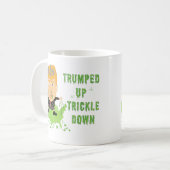 Trumps Trickle Down Anti Trump 2016 politisch Kaffeetasse (Vorderseite Links)