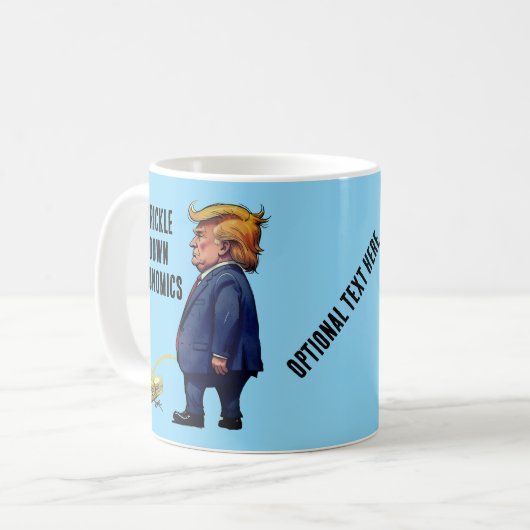 Trumps Trickle Down Economics Kaffeetasse (Vorderseite Links)