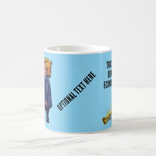 Trumps Trickle Down Economics Kaffeetasse (Mittel)