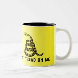 Trumps unoffizielle Tasse mit Don't Tread auf mich