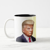 Trumps unoffizielle Tasse mit Don't Tread auf mich (Links)