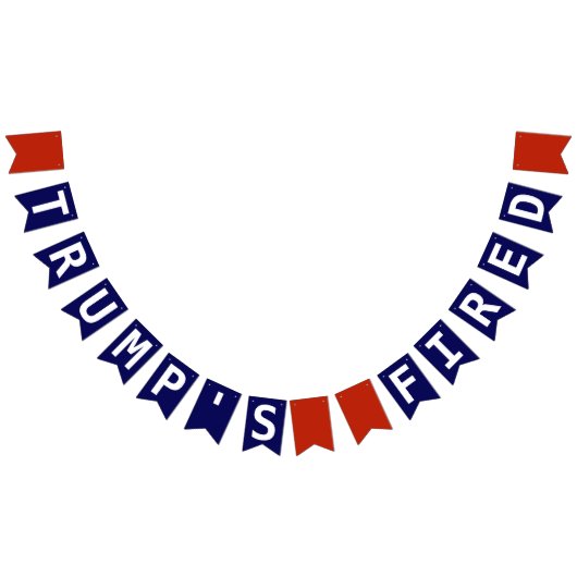 Trumps verbitterter Rücktritt impeached Red White Wimpelkette (Alle)