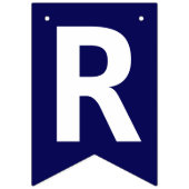 Trumps verbitterter Rücktritt impeached Red White Wimpelkette (Dritte Fahne)