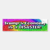 Trumps Wirtschaft ist ein DESASTER Autoaufkleber (Vorne)