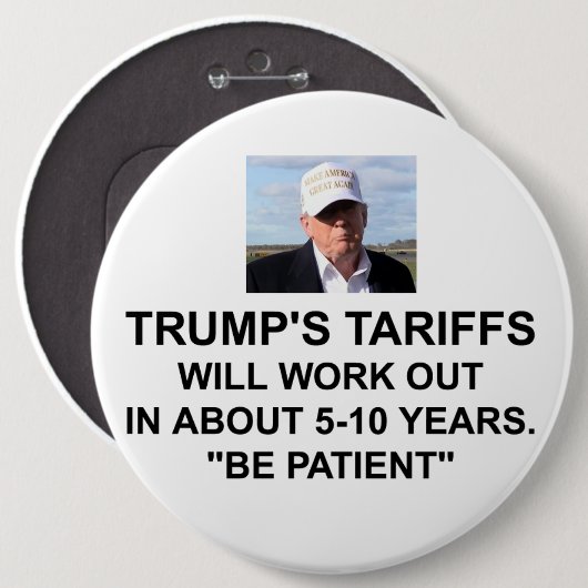 Trumps Zollknopf Button (Vorne & Hinten)