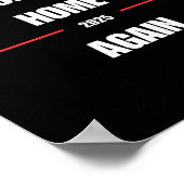 Trumps Zuhause wieder 2025 Poster (Ecke)
