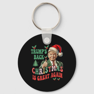 Trumps Zurück-Weihnachten ist wieder großartig Fun Schlüsselanhänger