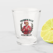 Trumps Zurück Weihnachten ist wieder großartig Wei Schnapsglas (Vorderseite)