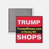 TrumpShops.com des NC-Magneten von Shelby Magnet (Vorderseite/Rückseite)