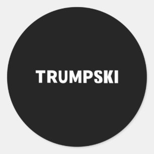 Trumpski Funny Polnisches Trump-Shirt Runder Aufkleber