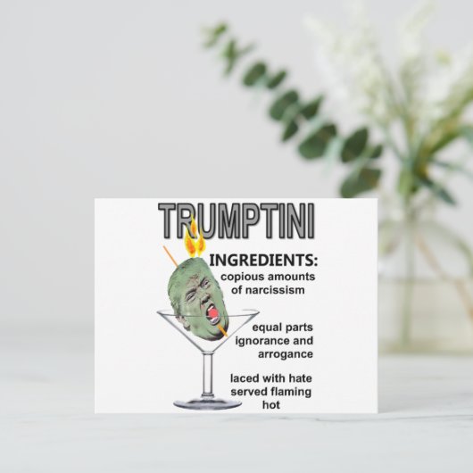 Trumptini Postkarte (Stehend Vorderseite)