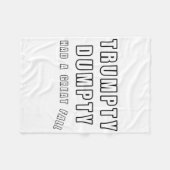 Trumpty Dumpty hatte einen großen Fall Funny Spaß  Fleecedecke (Vorderseite (Horizontal))