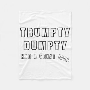 Trumpty Dumpty hatte einen großen Fall Funny Spaß Fleecedecke