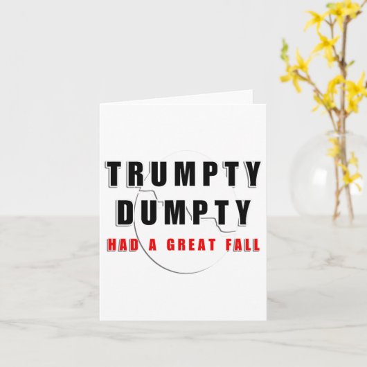 Trumpty Dumpty hatte einen großen Fall gebrochen E Karte (Gelbe Blume)