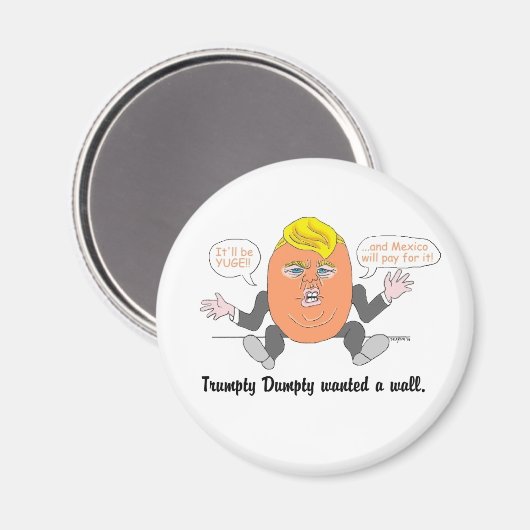 Trumpty Dumpty-Magnet Magnet (Vorderseite/Rückseite)