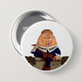 Trumpty Dumpty saß an der Wand Button (Vorne & Hinten)