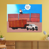 Trumpty Dumpty Stretched Canvas Print Leinwanddruck (Insitu (Wohnzimmer))