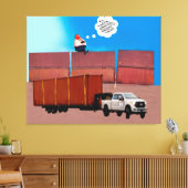 Trumpty Dumpty Stretched Canvas Print Leinwanddruck (Insitu (Wohnzimmer))