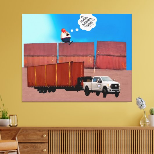Trumpty Dumpty Stretched Canvas Print Leinwanddruck (Insitu (Wohnzimmer))