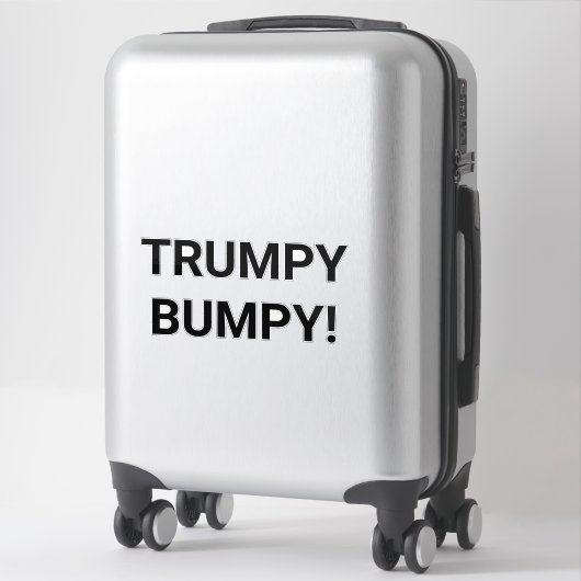 TRUMPY BUMPY Hankamer Artjunkhaus Comic Splash-Art Aufkleber (Koffer)