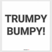 TRUMPY BUMPY Hankamer Artjunkhaus Comic Splash-Art Aufkleber (Blatt)