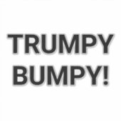 TRUMPY BUMPY Hankamer Artjunkhaus Comic Splash-Art Aufkleber (Vorderseite)