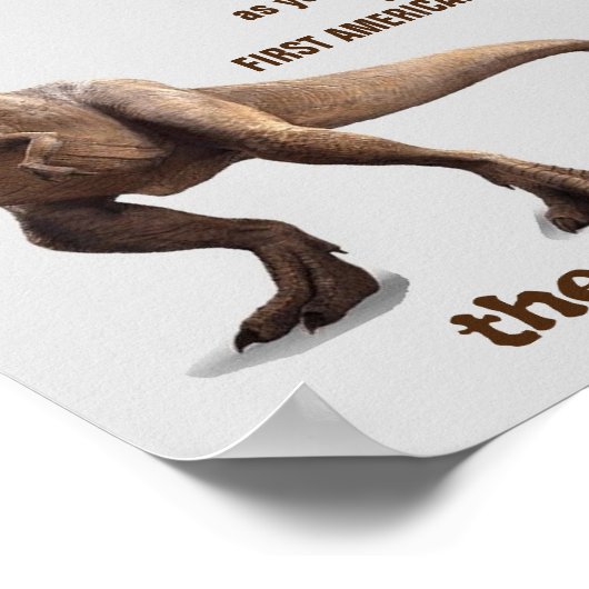 Trumpzilla-Poster Poster (Ecke)