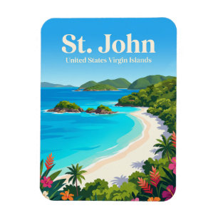 Trunk Bay Amerikanische Jungferninseln Magnet