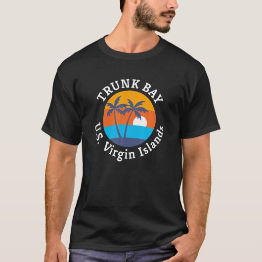 Trunk Bay Beach U S Jungfrau Islands Sommerurlaub T-Shirt (Vorderseite)