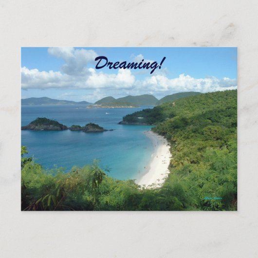 Trunk Bay, Dreaming! Postkarte (Vorderseite)