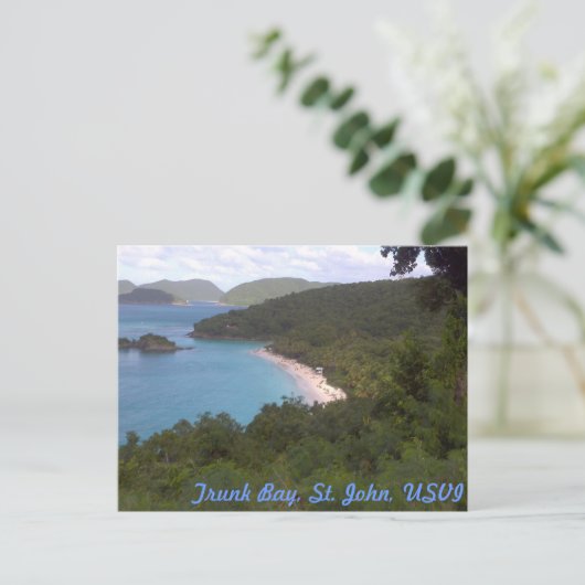 Trunk Bay Postcard Postkarte (Stehend Vorderseite)