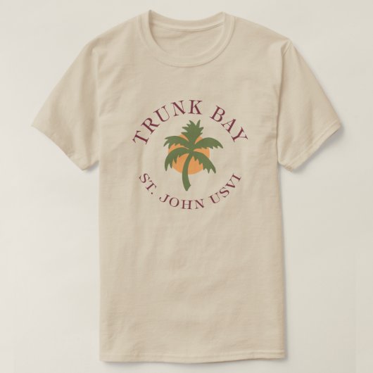 Trunk Bay Shirt US Jungfrau Islands (Design vorne)
