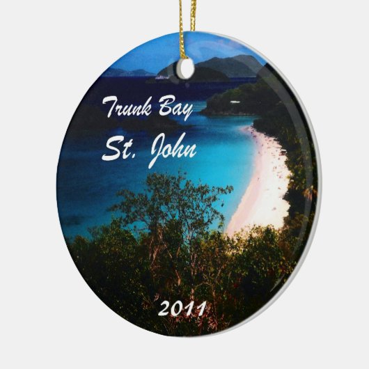 Trunk Bay, St. John 2011 Keramikornament (Links)