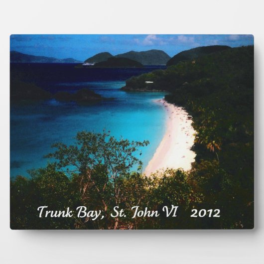 Trunk Bay, St. John 2012 Fotoplatte (Vorderseite)