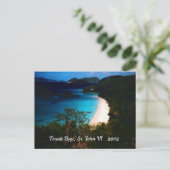 Trunk Bay, St. John 2012 Postkarte (Stehend Vorderseite)