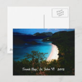 Trunk Bay, St. John 2012 Postkarte (Vorne/Hinten)
