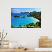 Trunk Bay, St. John, Jungfrau Islands National Par Poster (Küche)