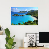 Trunk Bay, St. John, Jungfrau Islands National Par Poster (Heimbüro)